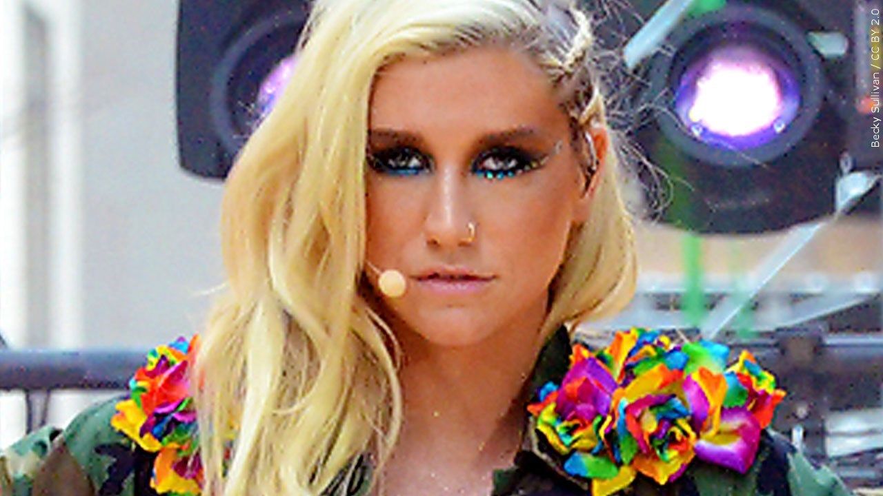 American singer and rapper Kesha.
