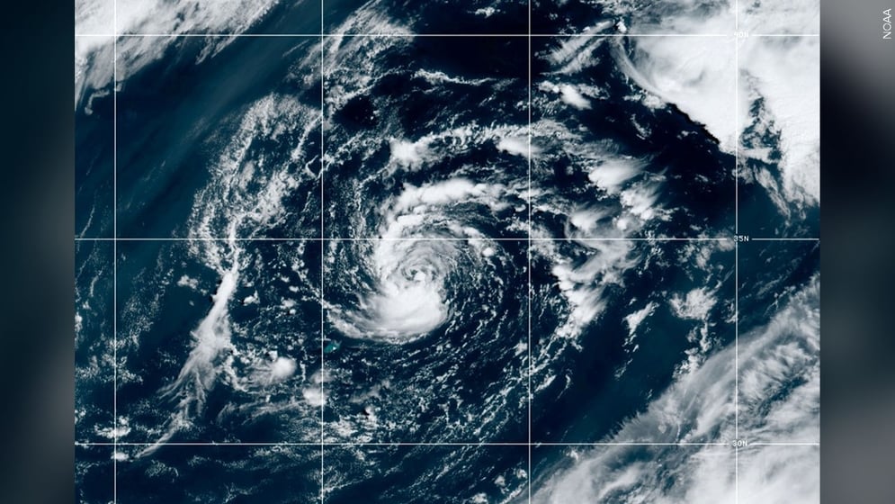 Subtropical Storm Ana in 2021