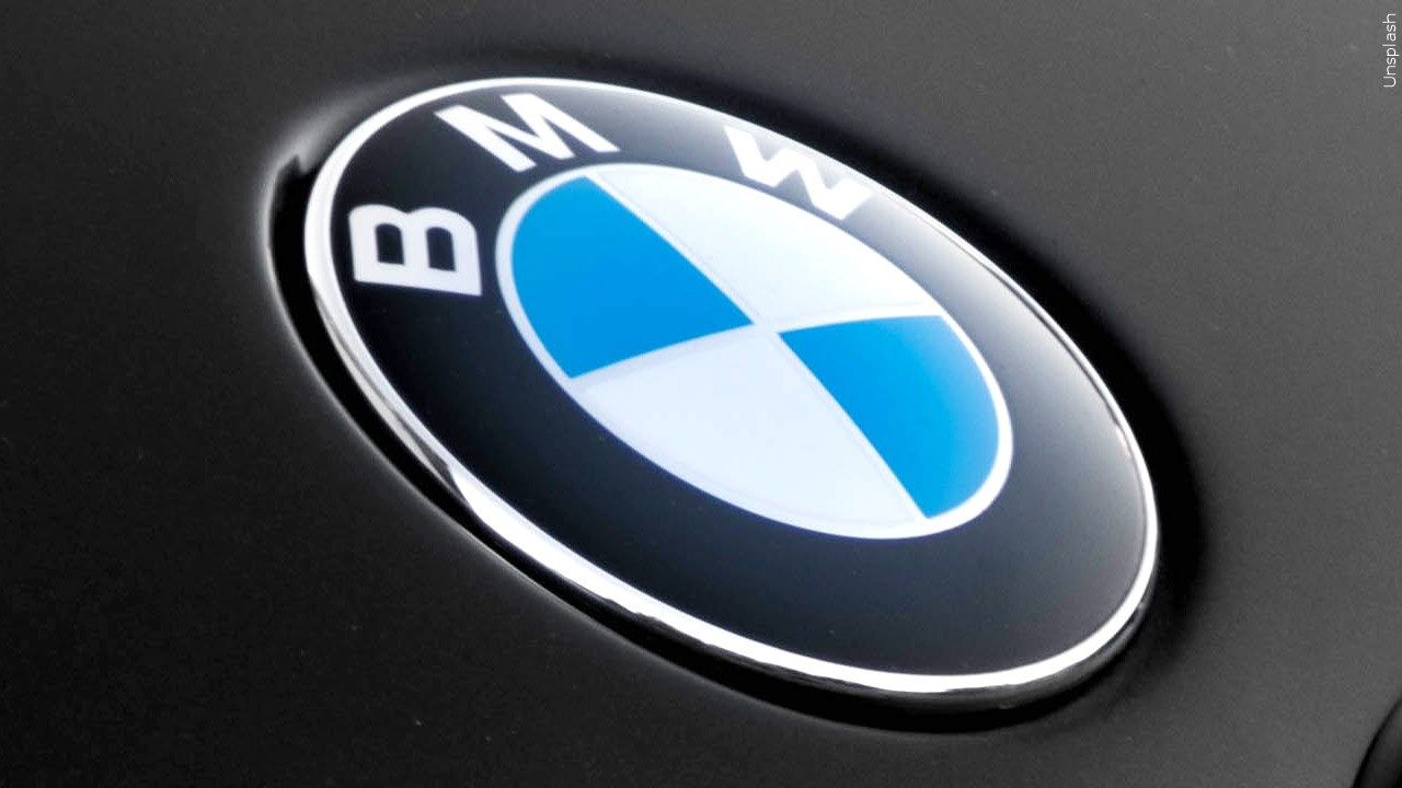 BMW emblem.