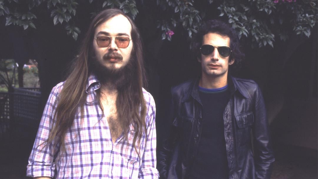 Walter Becker and Donald Fagen of Steely Dan, 1977.