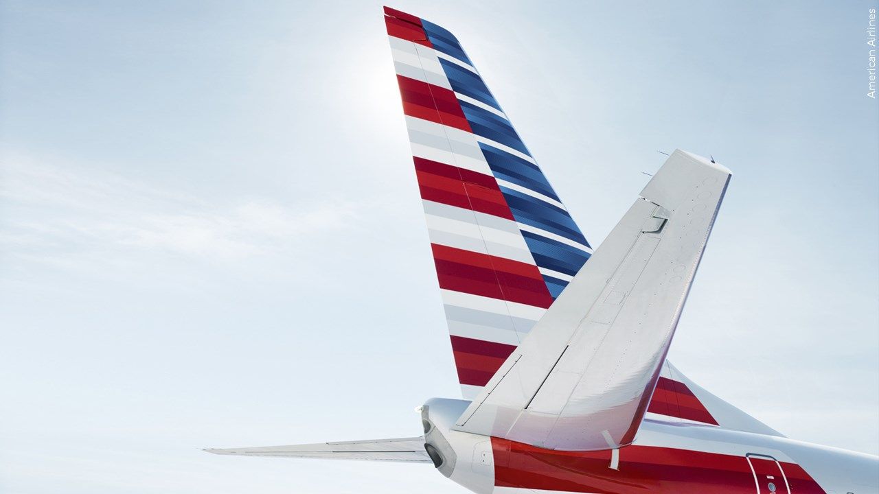 American Airlines plane.