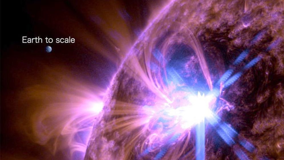 NASA’s Solar Dynamics Observatory picked up this image of a solar flare.
