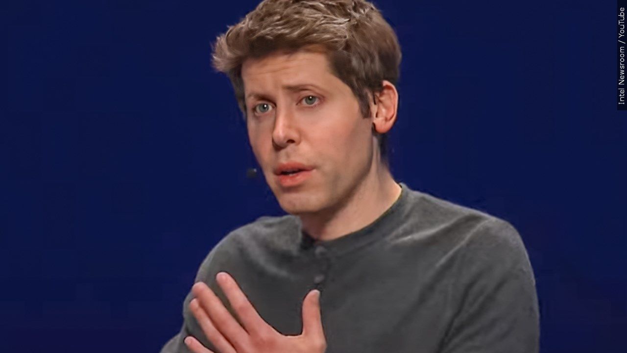 Sam Altman discusses AI, Feb. 23, 2024.