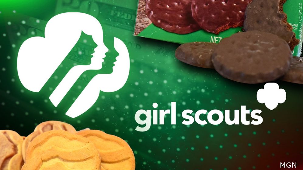 Girl Scout logo and cookies