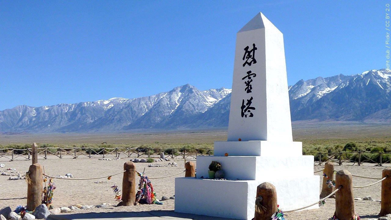 Manzanar Center in California, photo taken in 2019.