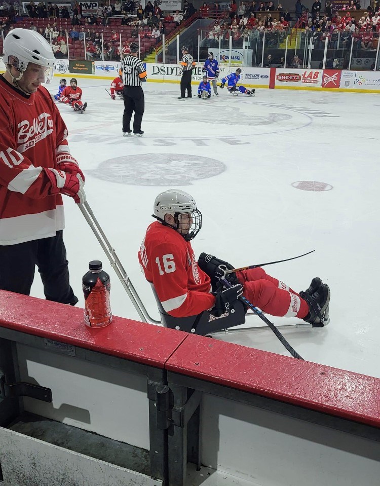 Vladimir Konstantinov on the ice