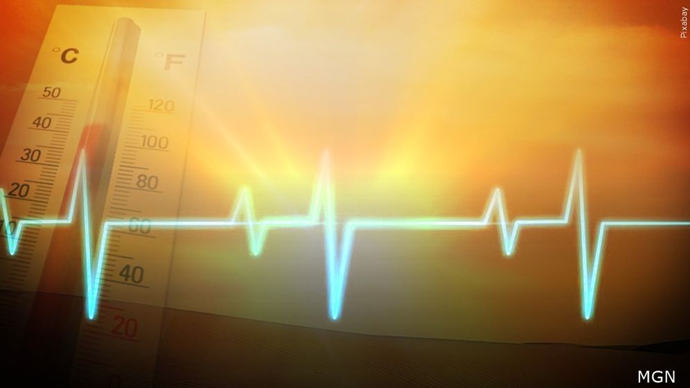 Heat stroke illustration