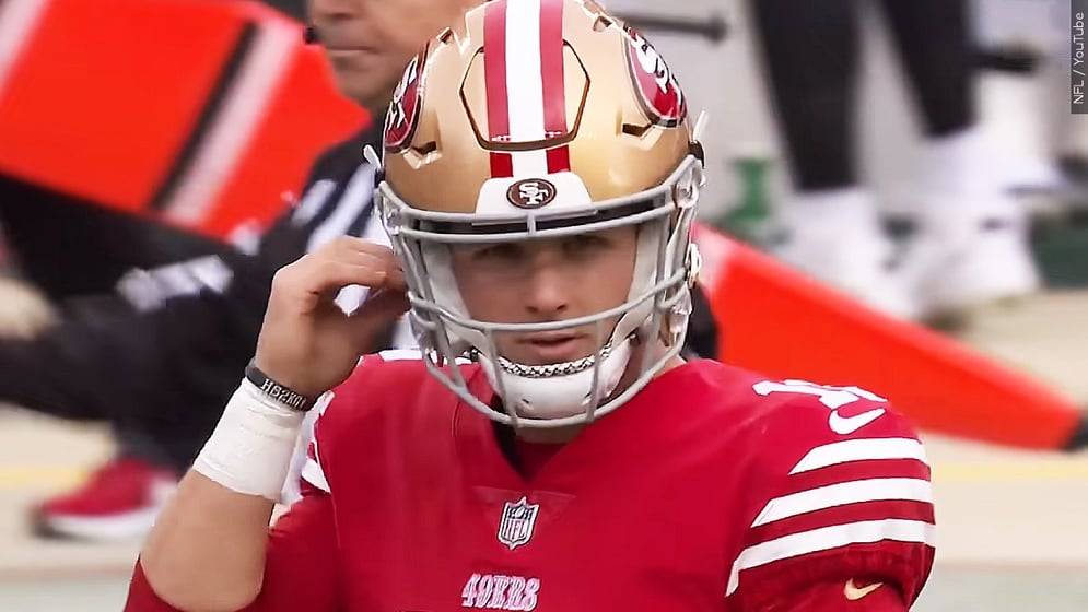 Brock Purdy, American football quarterback for the San Francisco 49ers of the National Football League.