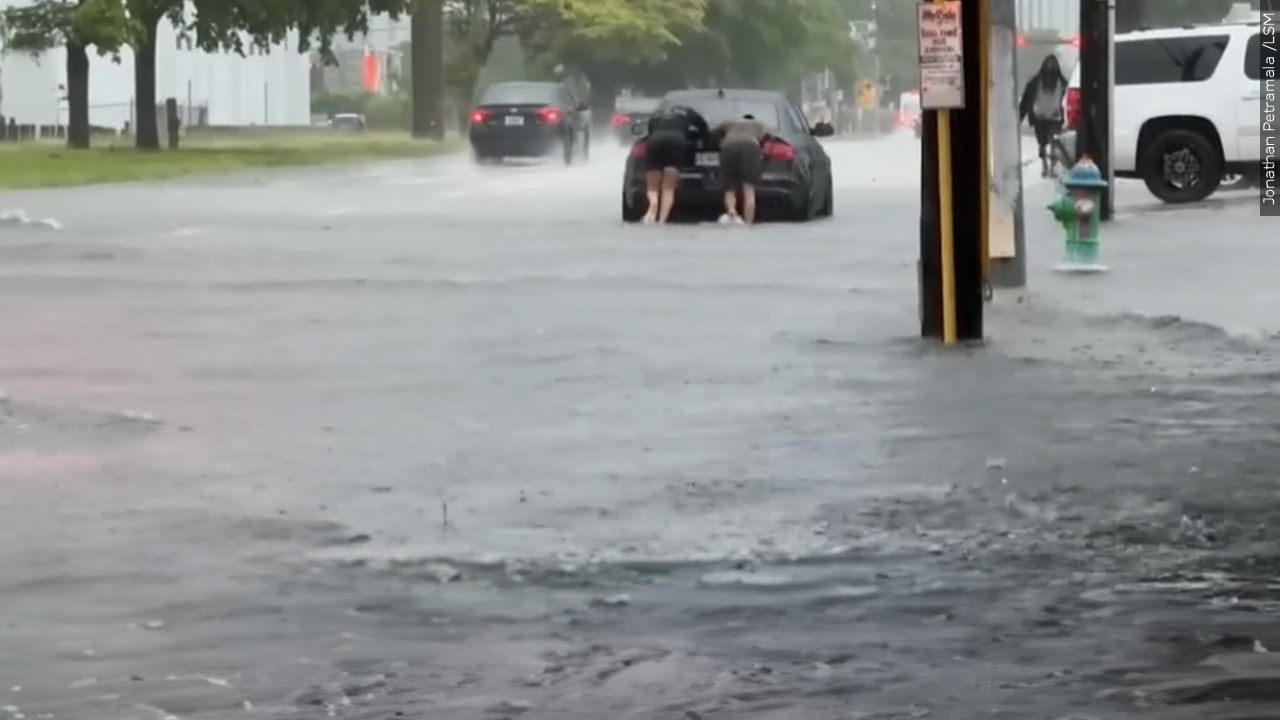 Heavy rains and flash flooding in Florida, photo on June 12, 2024.