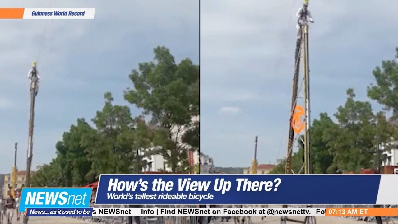 World's Tallest Rideable Bicycle Measures 25 Feet, 5 Inches