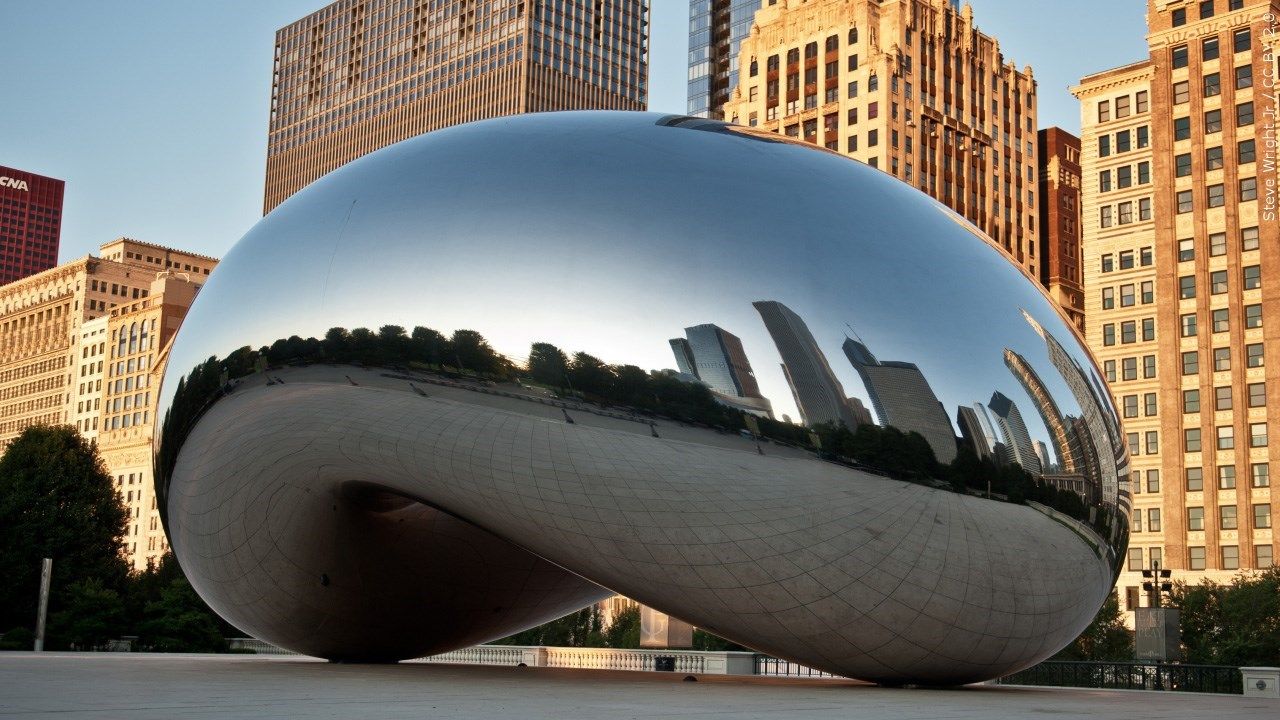 "The Bean" in Chicago.