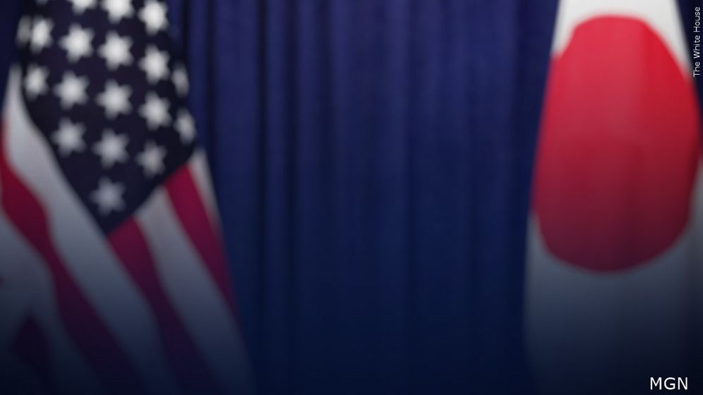 U.S. and Japan flags.